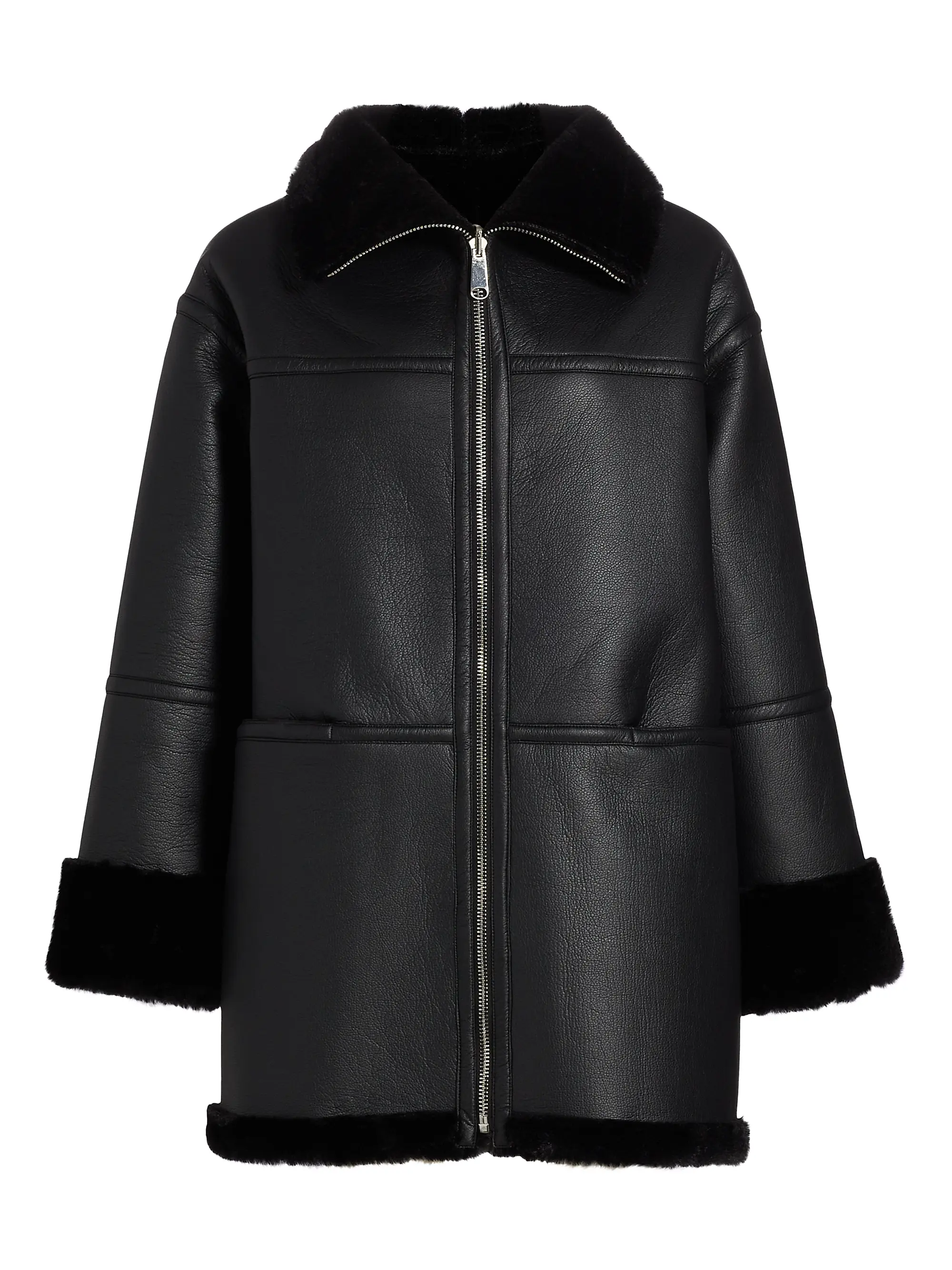 Ally Reversible Faux-Leather Coat