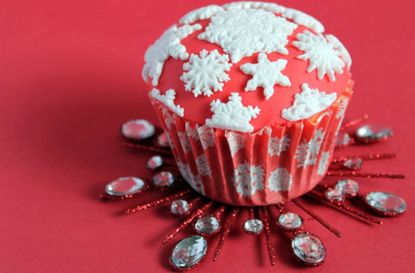 Snowflakes cupcakes