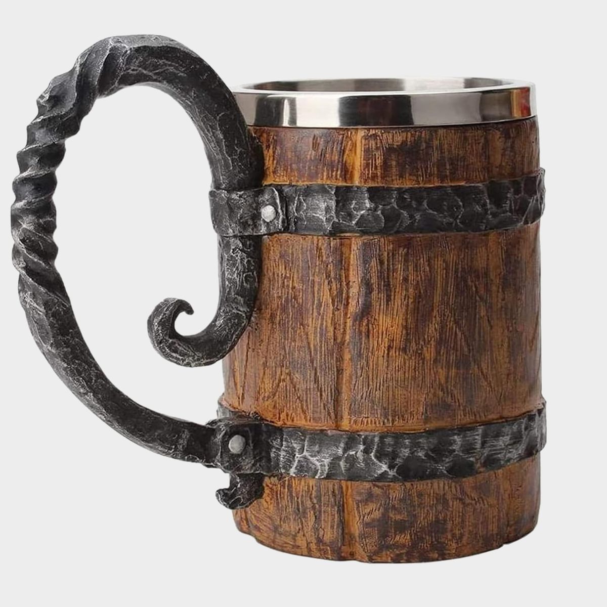 Beer Barrel Mug on a plain background