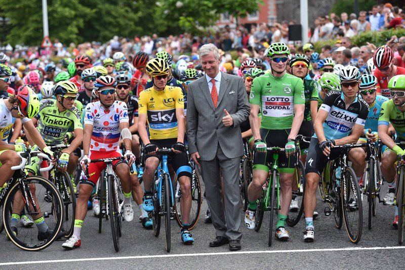 Philippe, The King of Belgium, was on hand to start the stage