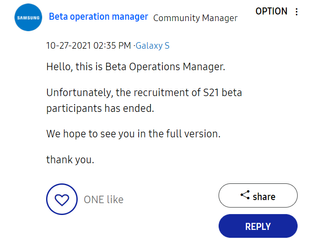 Samsung Community Beta