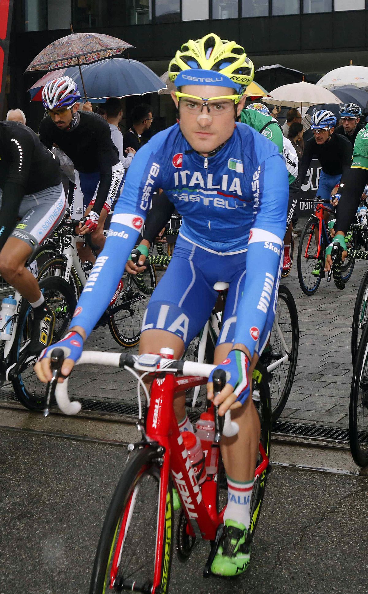 Leonardo Basso rides for the Italian team
