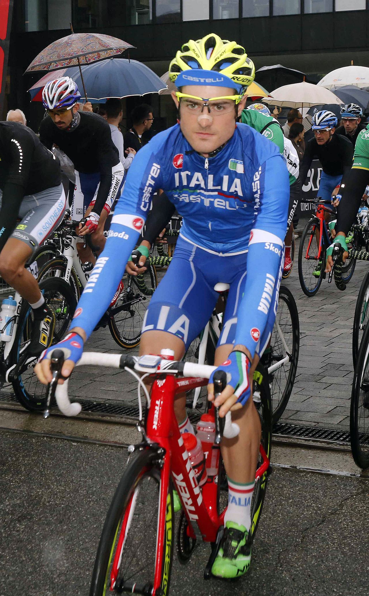 Leonardo Basso rides for the Italian team
