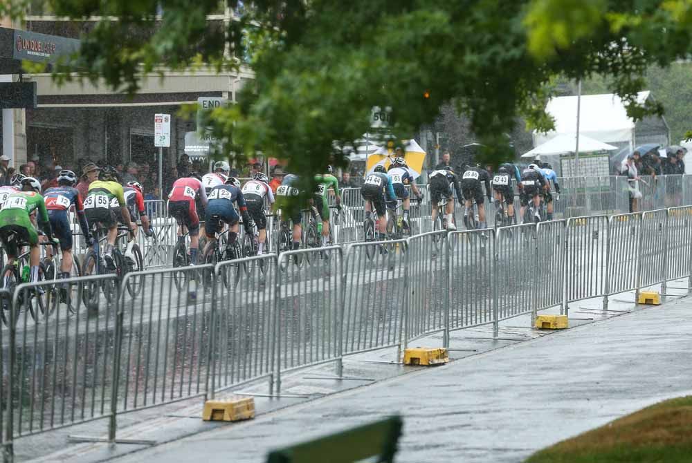 The course was treacherous in the wet