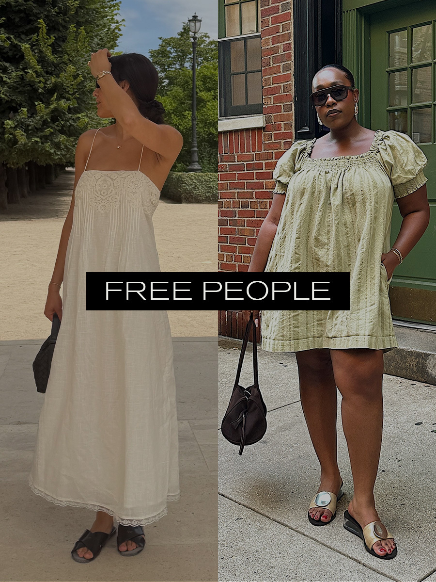 Collage of girls wearing free people