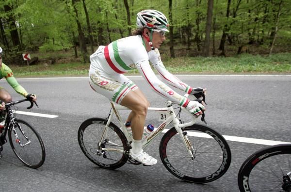 Filippo Pozzato (Katusha) rides in the peloton during the stage