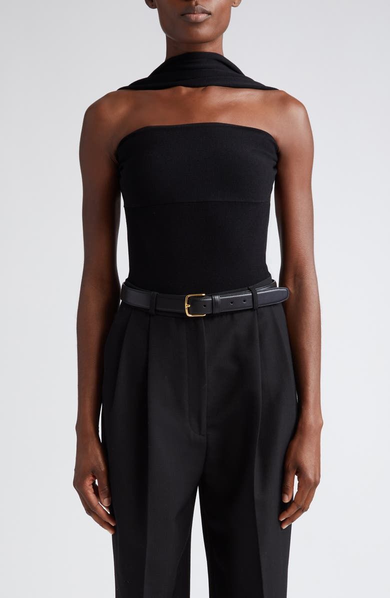 Reverse Halter Neck Knit Top