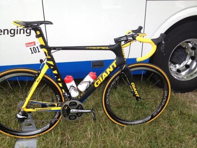 Marcel Kittel's yellow jersey Giant