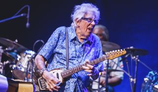 John Mayall performs onstage at Teatro Nuevo Apolo on October 08, 2019 in Madrid, Spain