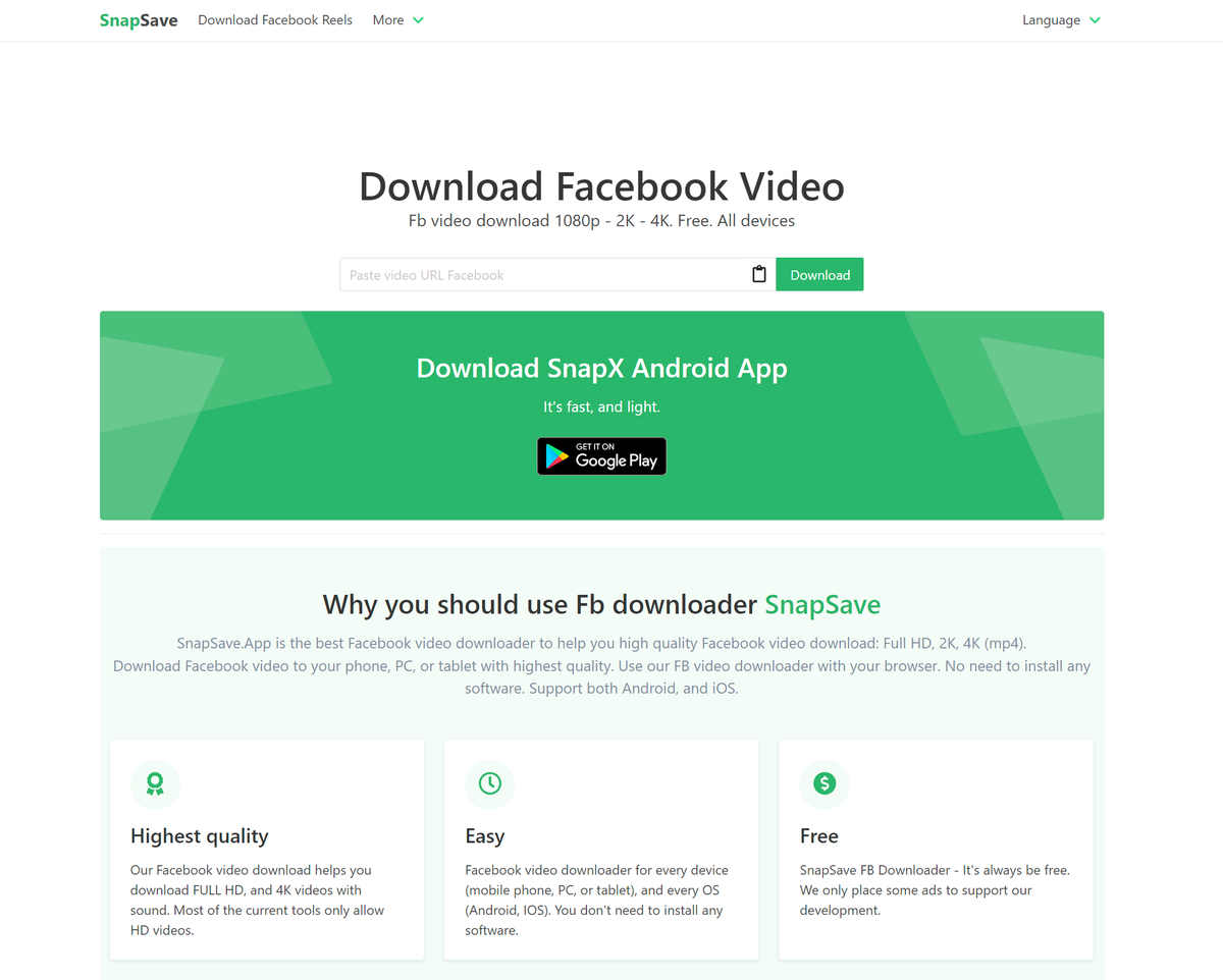 Get video shop from facebook