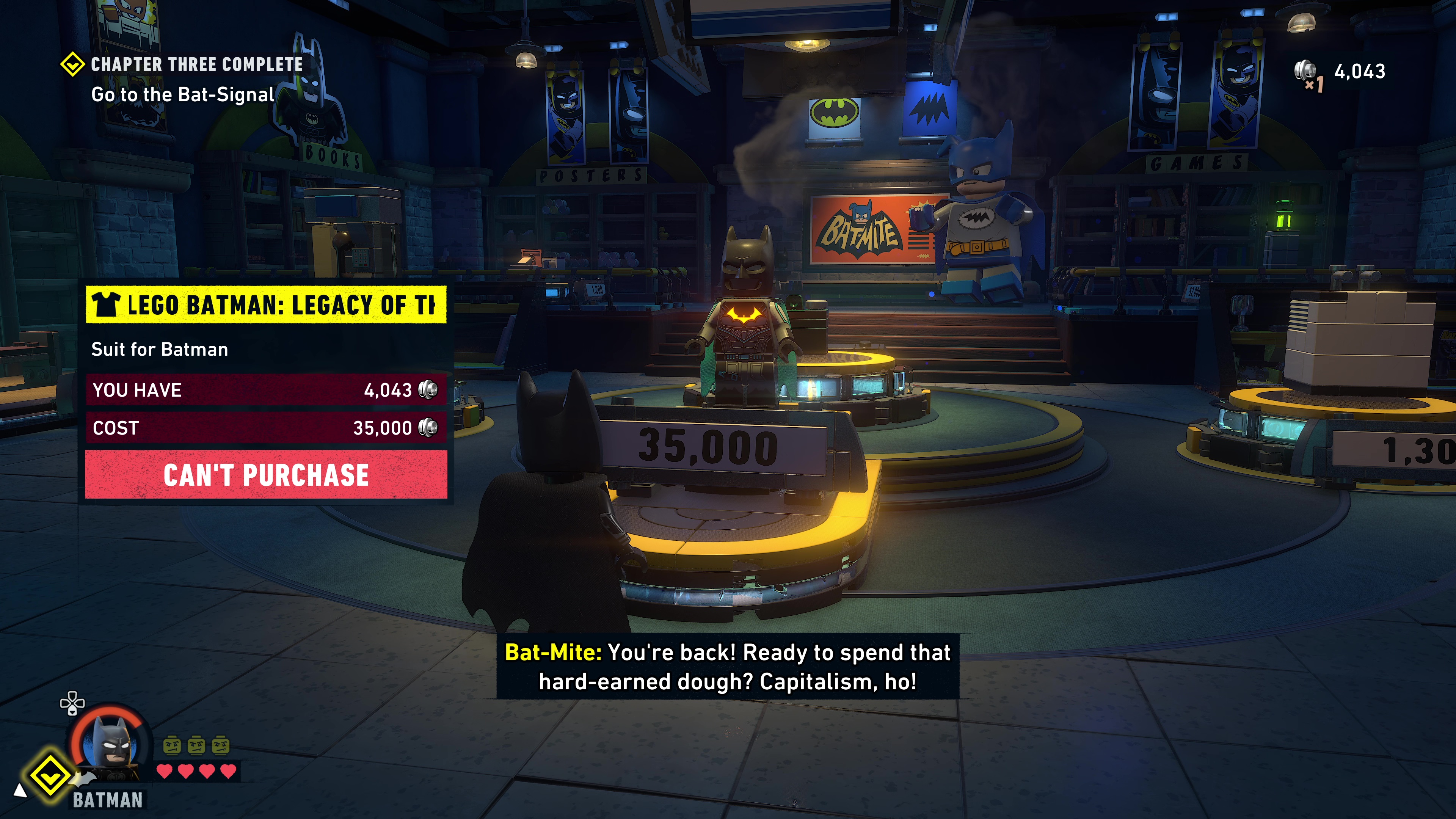How to unlock new costumes in Lego Batman Legacy