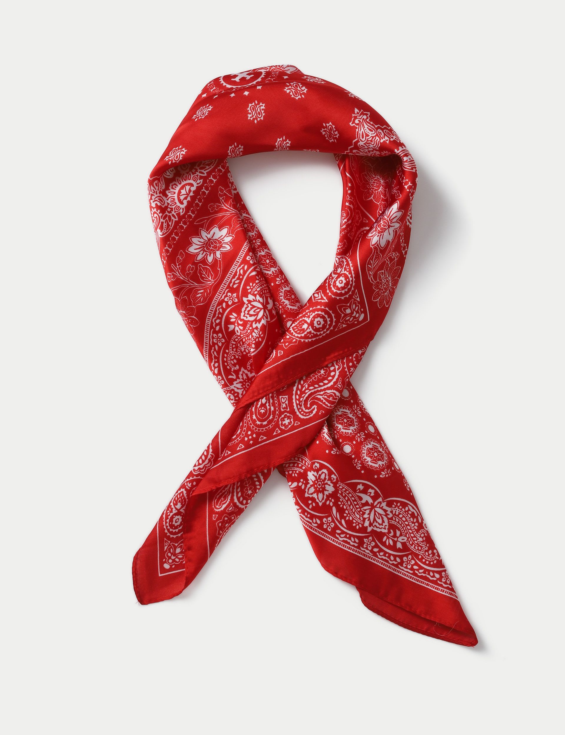 Red Paisley Scarf