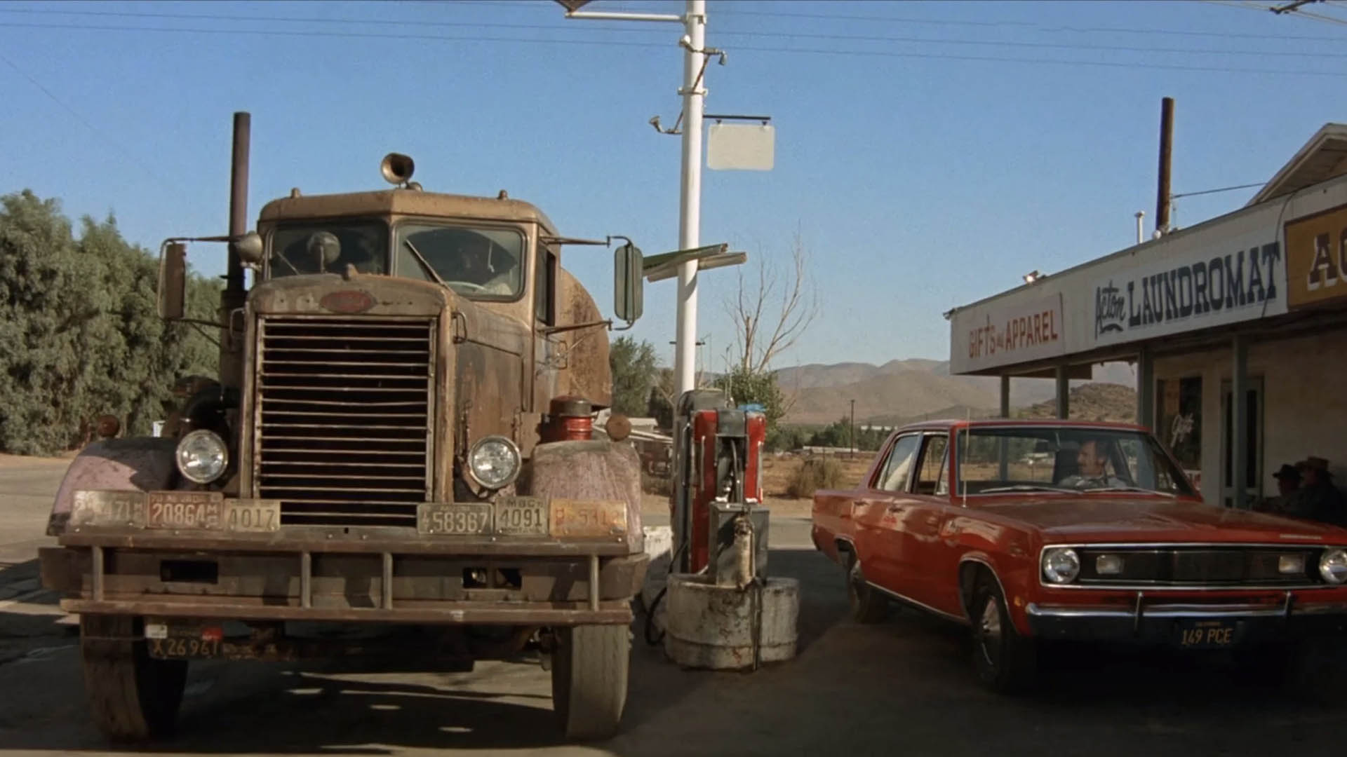 A screengrab from 1971&#039;s Duel film.