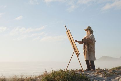 Painting by the sea