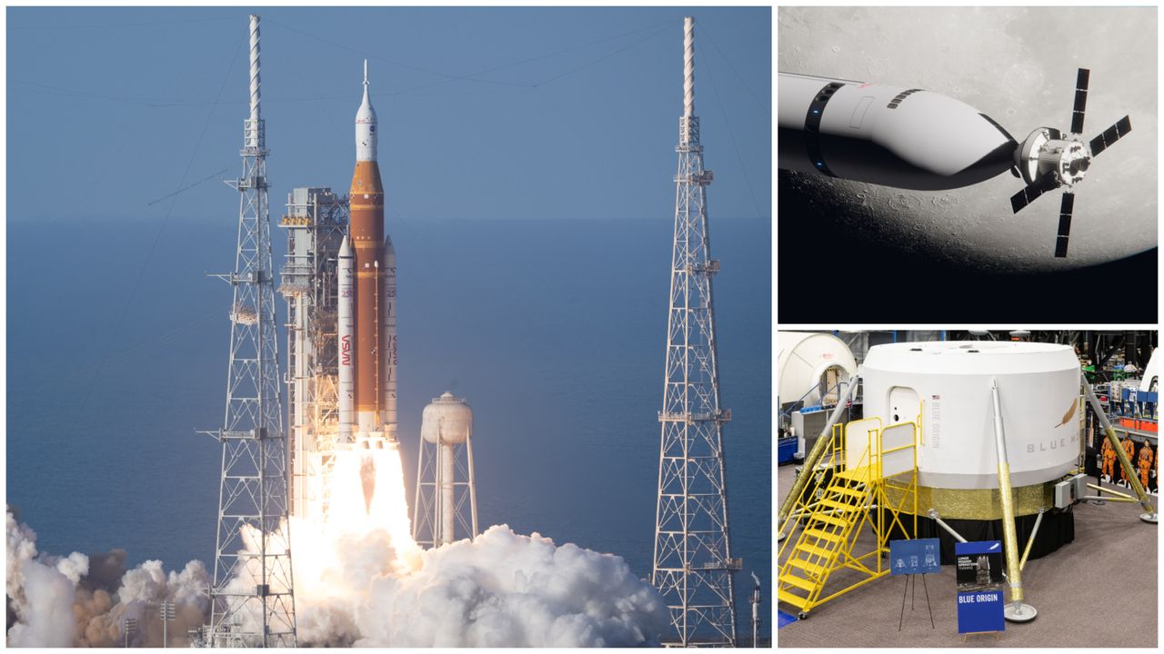 NASA's ambitious Artemis 3 mission includes 3 giant rocket launches, 2 private moon landers and 1 big question: Can it all work together?