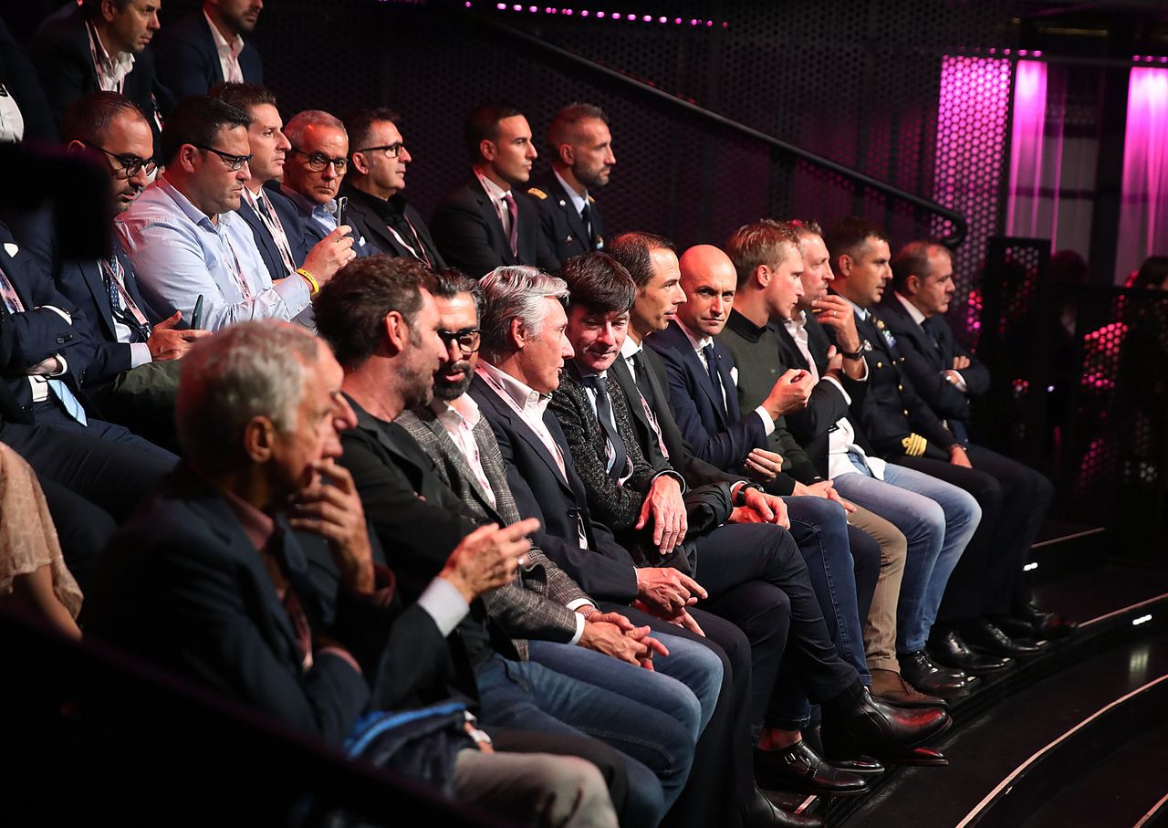 The audience at the 2020 Giro d'Italia route presentation in Milan