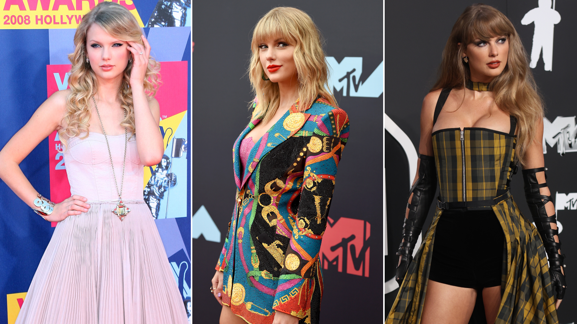 Taylor Swift's style evolution at the MTV Video Music Awards