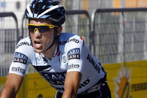 Contador let out some anger on the climb to the finish