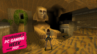 Lara Croft in Egypt, in the original Tomb Raider game