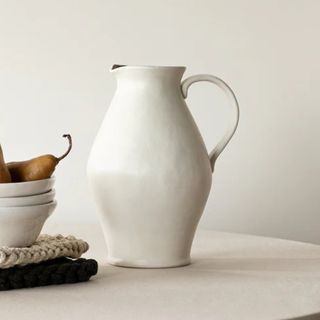 White Ceramic Pitcher