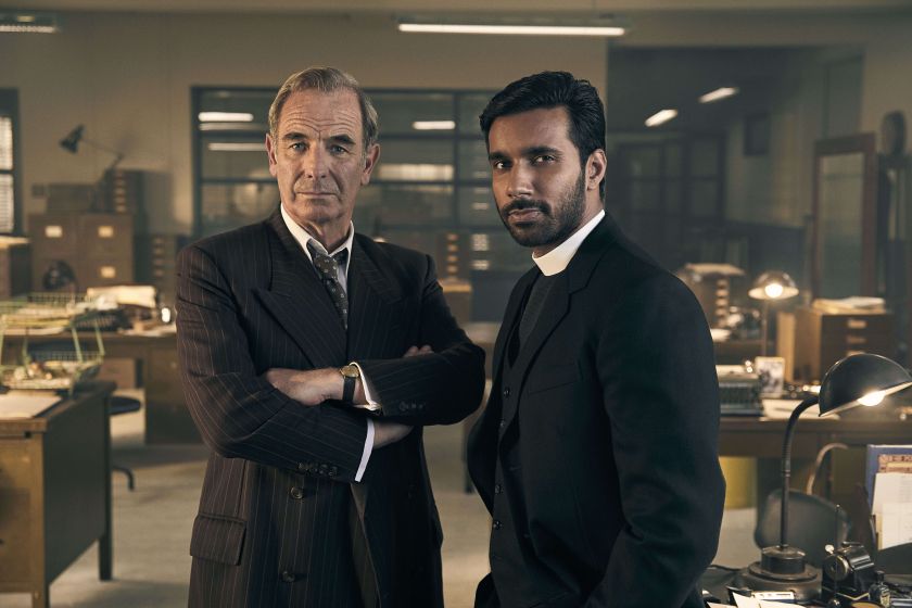 Grantchester stars Rishi Nair and Robson Green