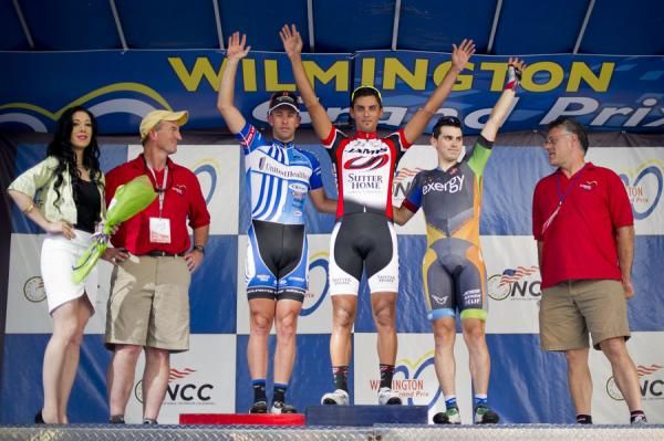 Pro men's podium: Hilton Clarke, Demis Aleman and Ben Chaddock