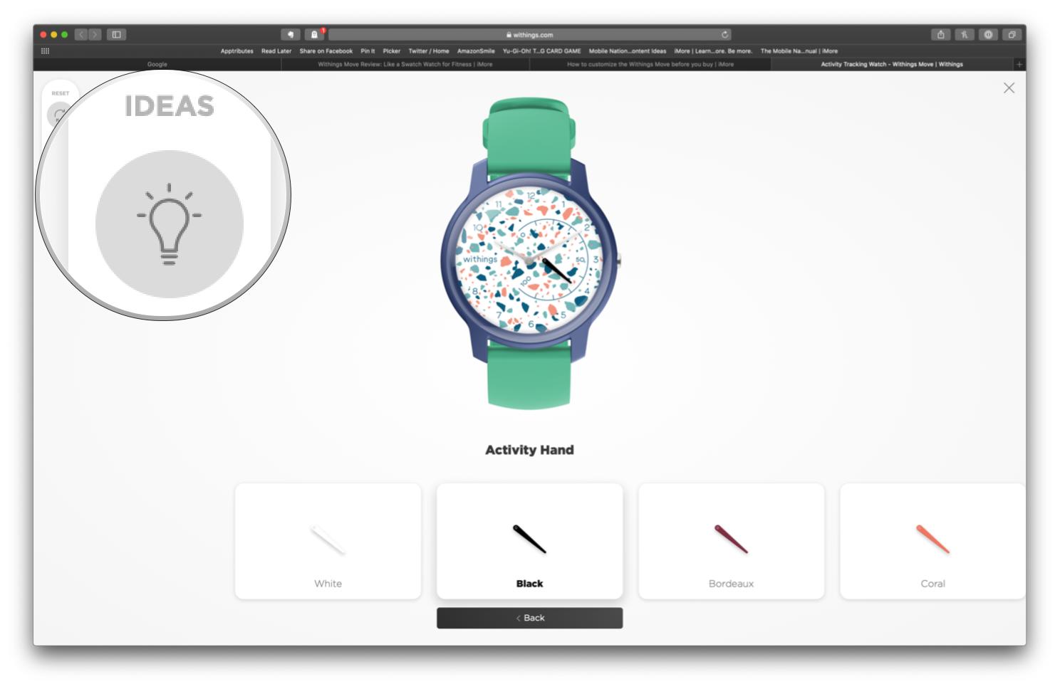 Withings Move custom creator ideas generator