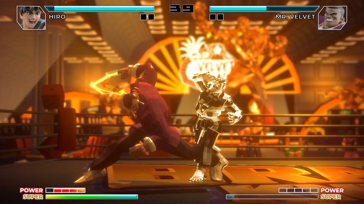 A retro fighting game