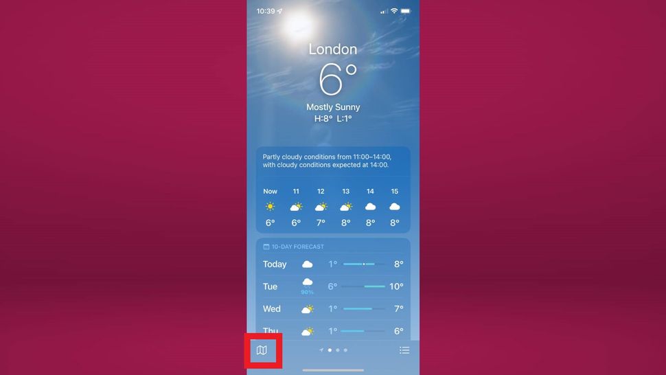 How To Access Your IPhone's Hidden Interactive Weather Map | Tom's Guide