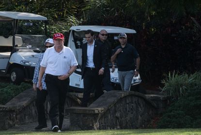 Trump at his golf club