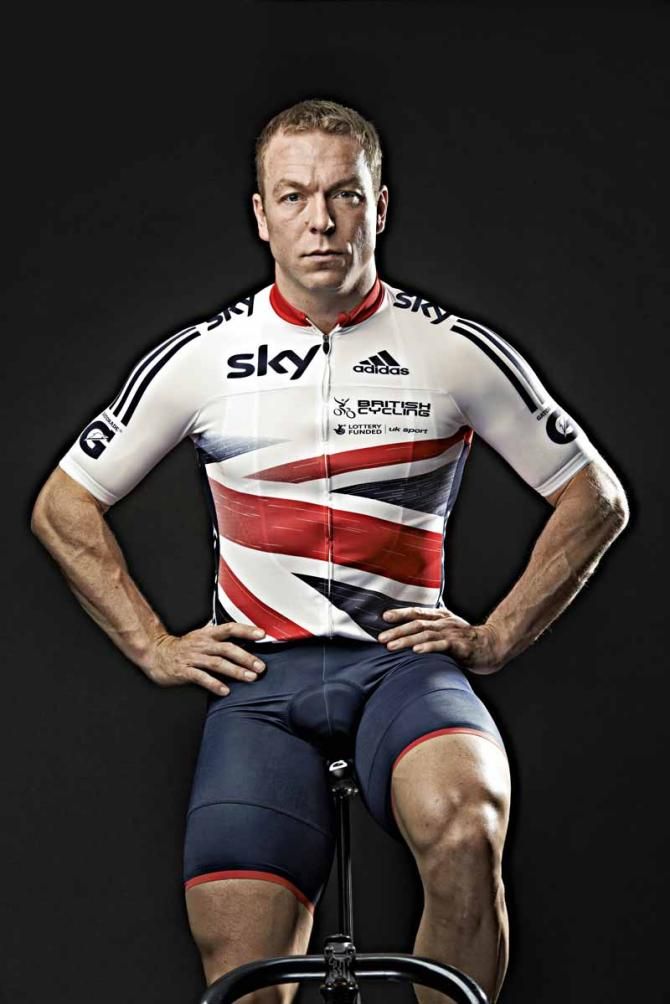 Sir Chris Hoy in the new British Cycling/Adidas team kit