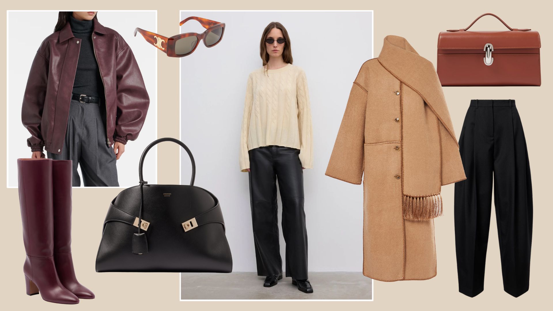 Collage of designer luxury Black Friday deals 