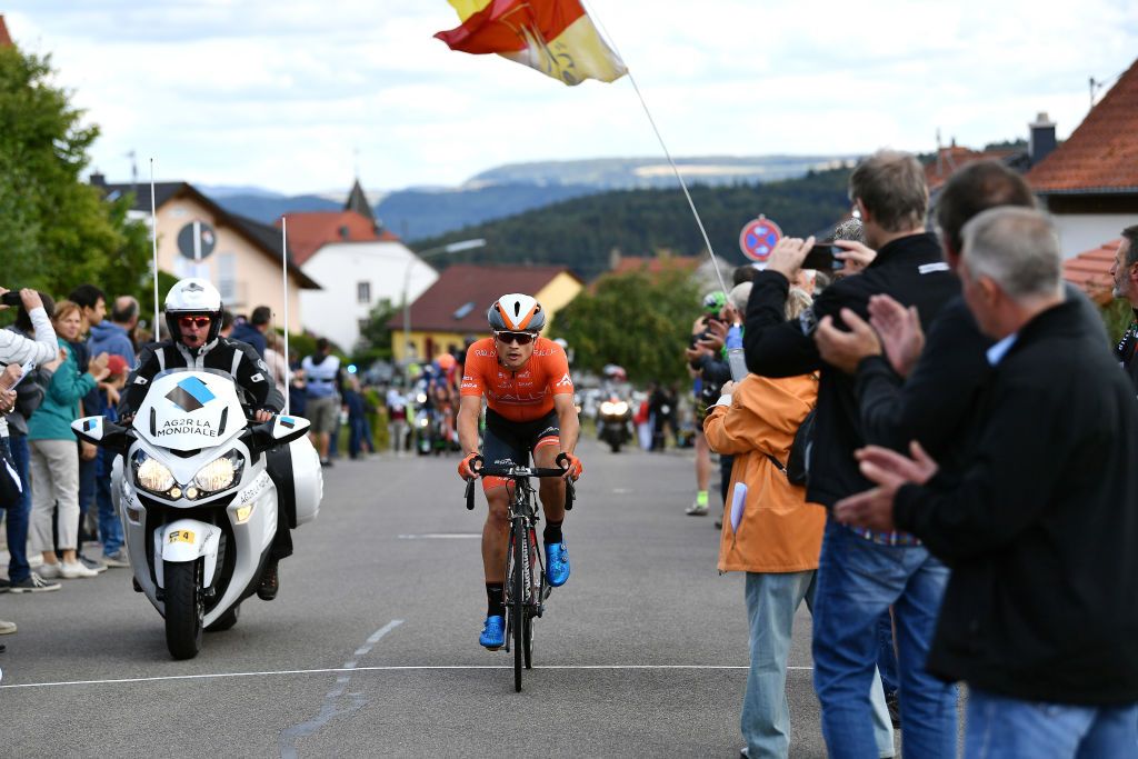 Robin Carpenter (Rally Cycling) on the attack