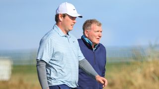 Robert MacIntyre and Dougie MacIntyre during the Alfred Dunhill Links Championship