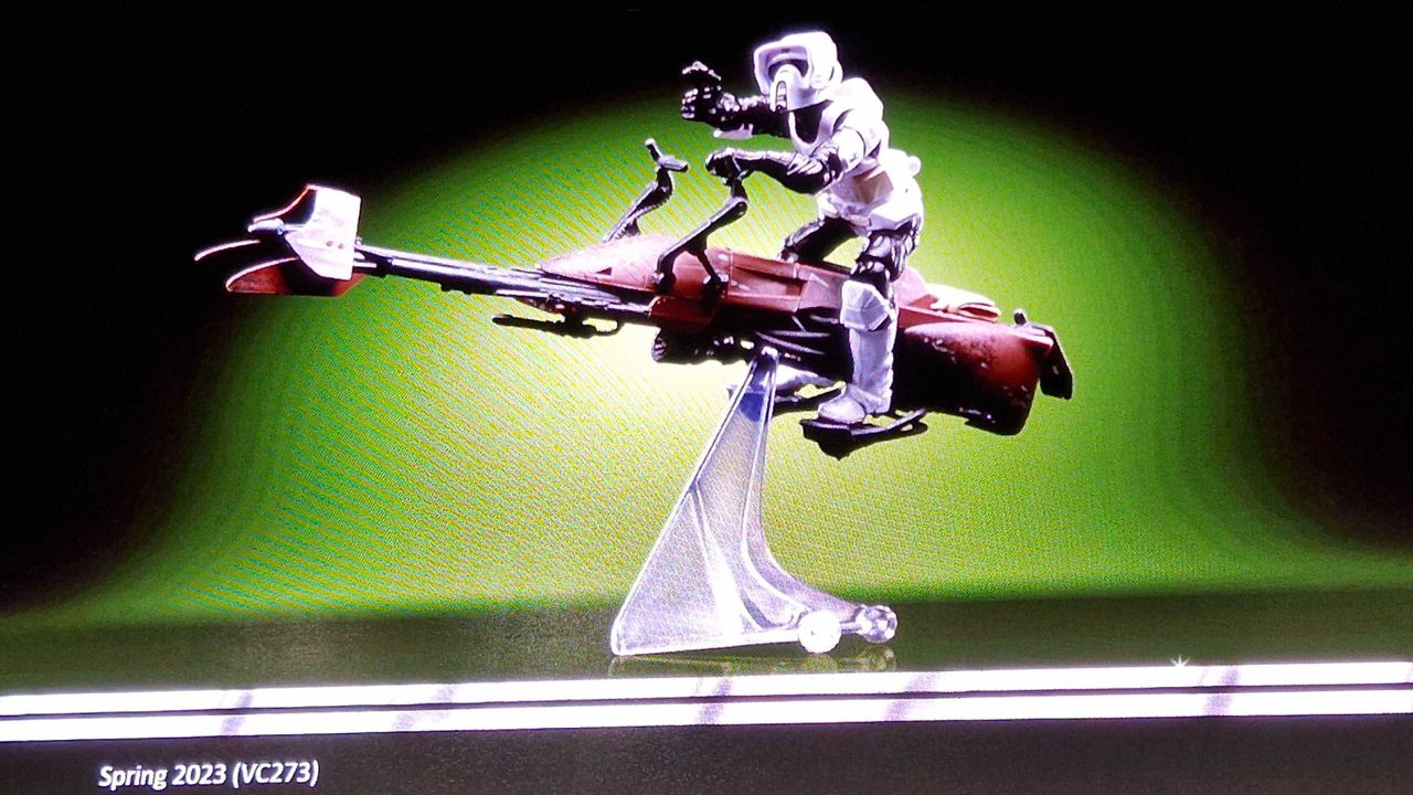 Star Wars The Vintage Collection Speeder Bike &amp; Scout Trooper display at MCM Comic Con London