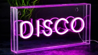 Find Me A Gift, DISCO Neon Wall Light Box (£45)