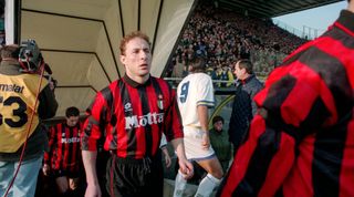 28 November 1993 - Italian Football, Serie A - Parma v AC Milan - Jean Pierre Papin of AC Milan - (Photo by David Davies/Offside via Getty Images)