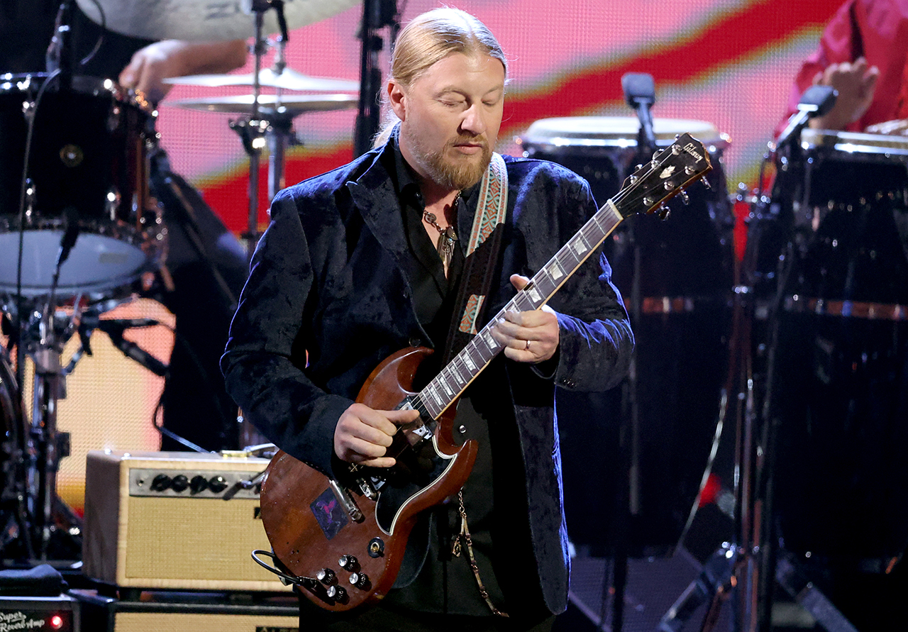 Derek Trucks of Tedeschi Trucks Band performs onstage during the 2025 Rock &amp;amp; Roll Hall of Fame Induction Ceremony at Peacock Theater on November 08, 2025 in Los Angeles, California.