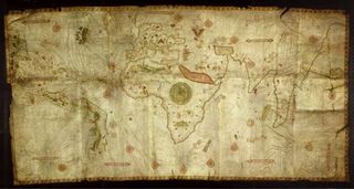 Nicolo de Caverio nautical chart (c. 1503)