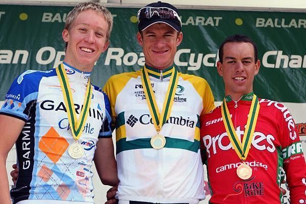 Michael Rogers (Columbia) is one of the riders