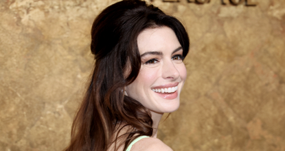 Anne Hathaway attends the Clooney Foundation For Justice&#039;s &quot;The Albies&quot; on September 28, 2023 in New York City.