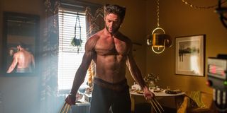 Hugh Jackman shirtless in X-Men: Days of Future Past