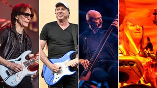 (from left) Steve Vai, Adrian Belew, Tony Levin and Danny Carey