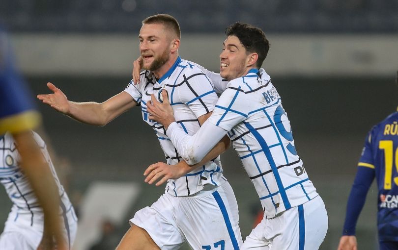 Milan Skriniar and Alessandro Bastoni