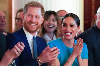 Prince Harry and wife Meghan, Duchess of Sussex