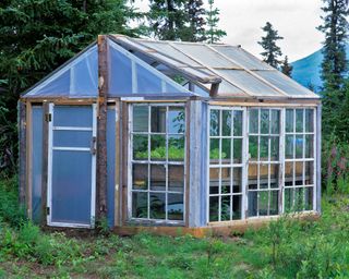 Greenhouse made with old window