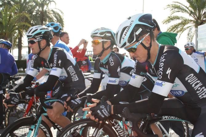 Omega Pharma Quickstep on the startline