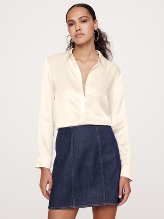 Banana Republic, The Perfect Silk Shirt