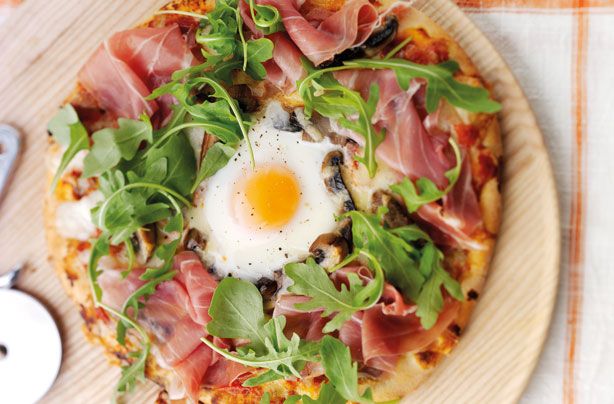 Baked Egg pizza