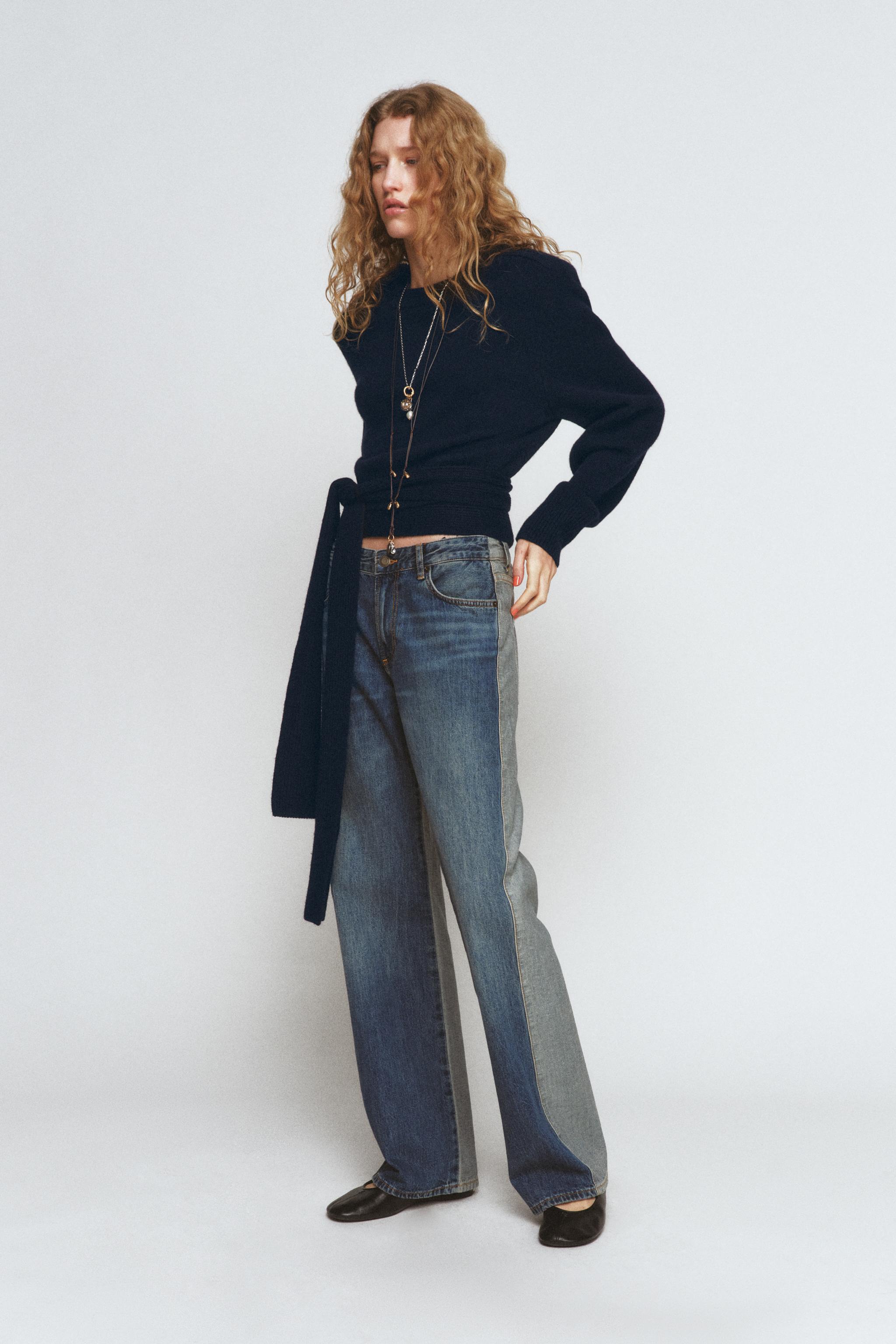 Zw Collection Mid-Waist Straight-Leg Jeans